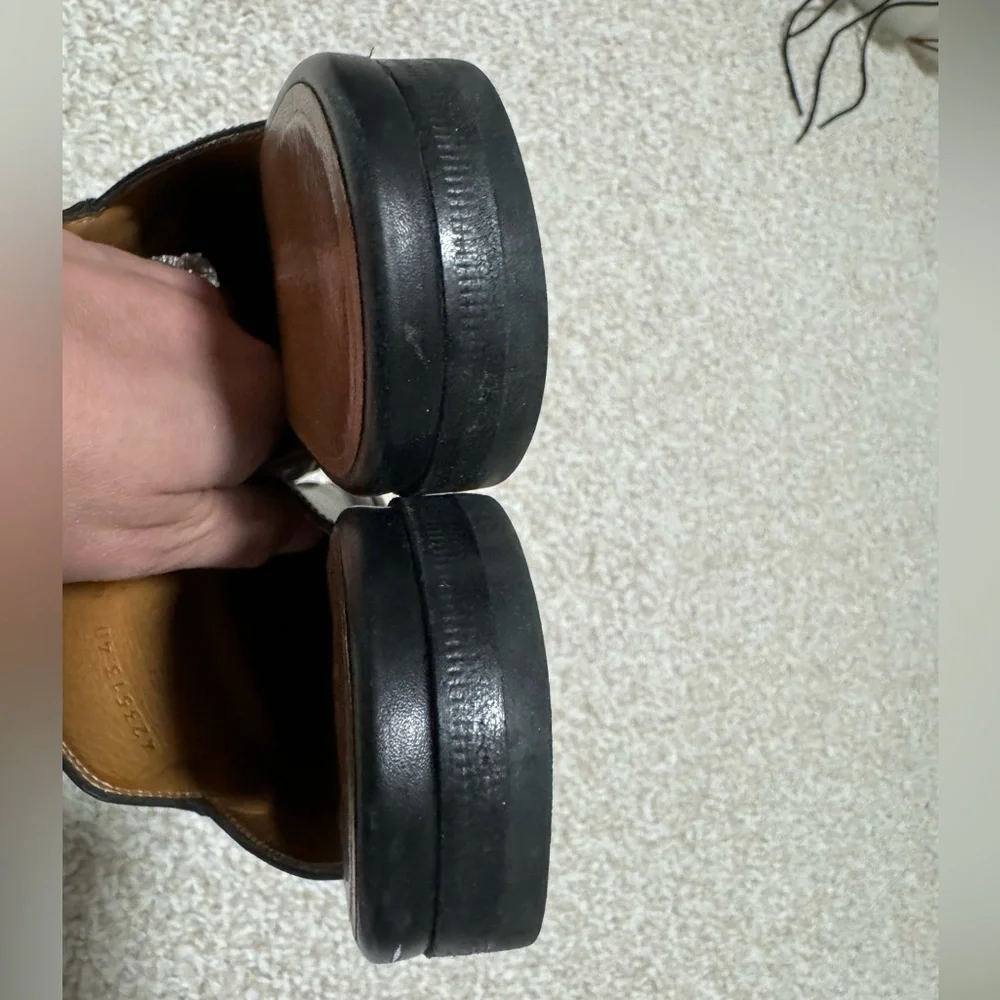 AUTHENTIC Gucci WOMEN'S PRINCETOWN LEATHER SLIPPER mule slide loafers size 40 - Picture 2 of 9